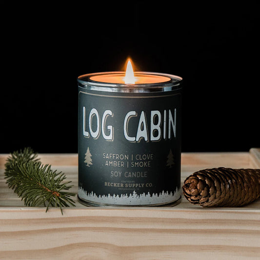 Log Cabin Candle