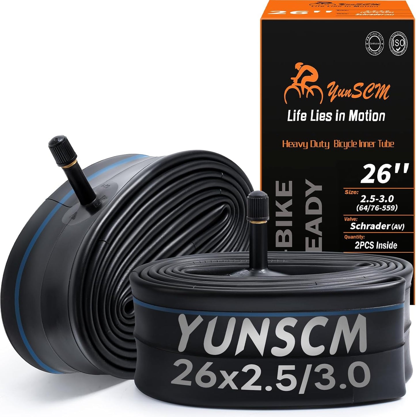 Yunscm 26x2.5-3.0 inner tube