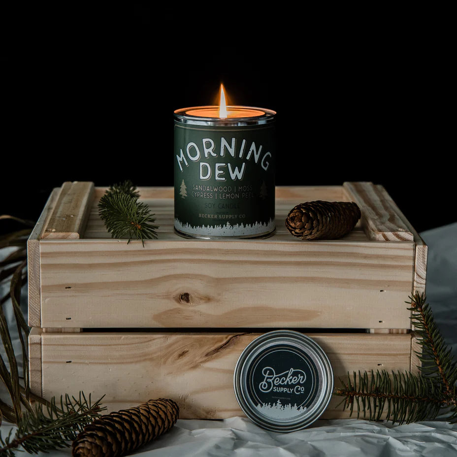 Becker Supply Morning Dew Candle Half Pint